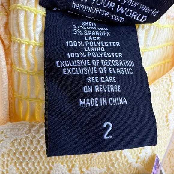 Her Universe Bridgerton Penelope Featherington Dress yellow lace NWT - Picture 7 of 11